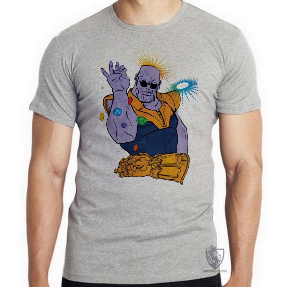 Camiseta Thanos manopla vingadores Blusa criança infantil juvenil adulto camisa todos tamanhos