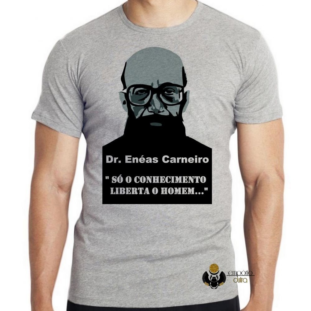 Camiseta Enéas Carneiro direita conhecimento Blusa criança infantil juvenil adulto camisa tamanhos