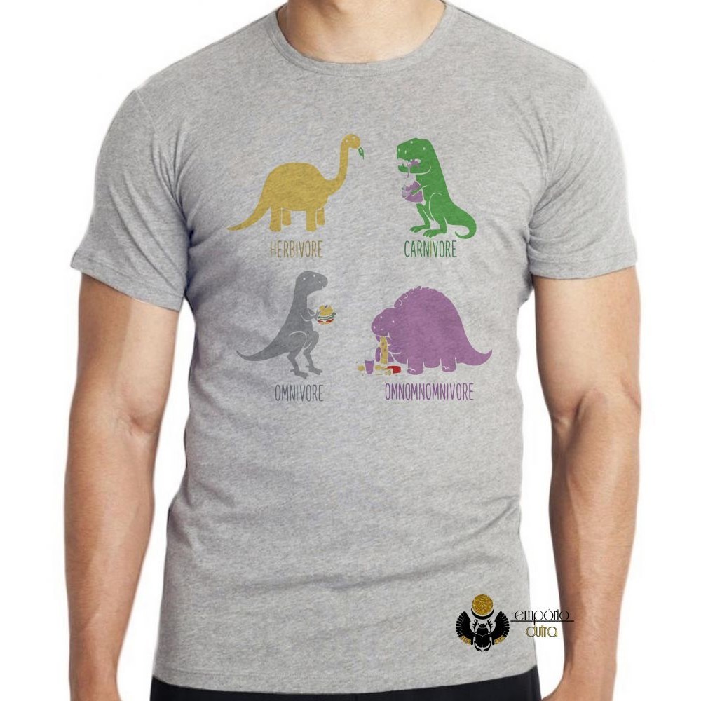 Camiseta Dinossauro comilão  Blusa criança infantil juvenil adulto camisa tamanhos