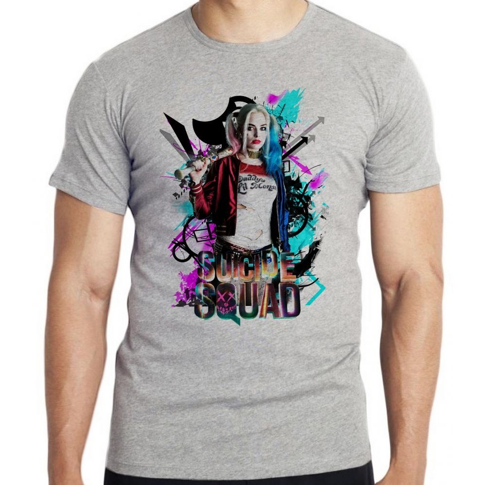 Camiseta Esquadrão Suicida Arlequina  Blusa criança infantil juvenil adulto camisa tamanhos