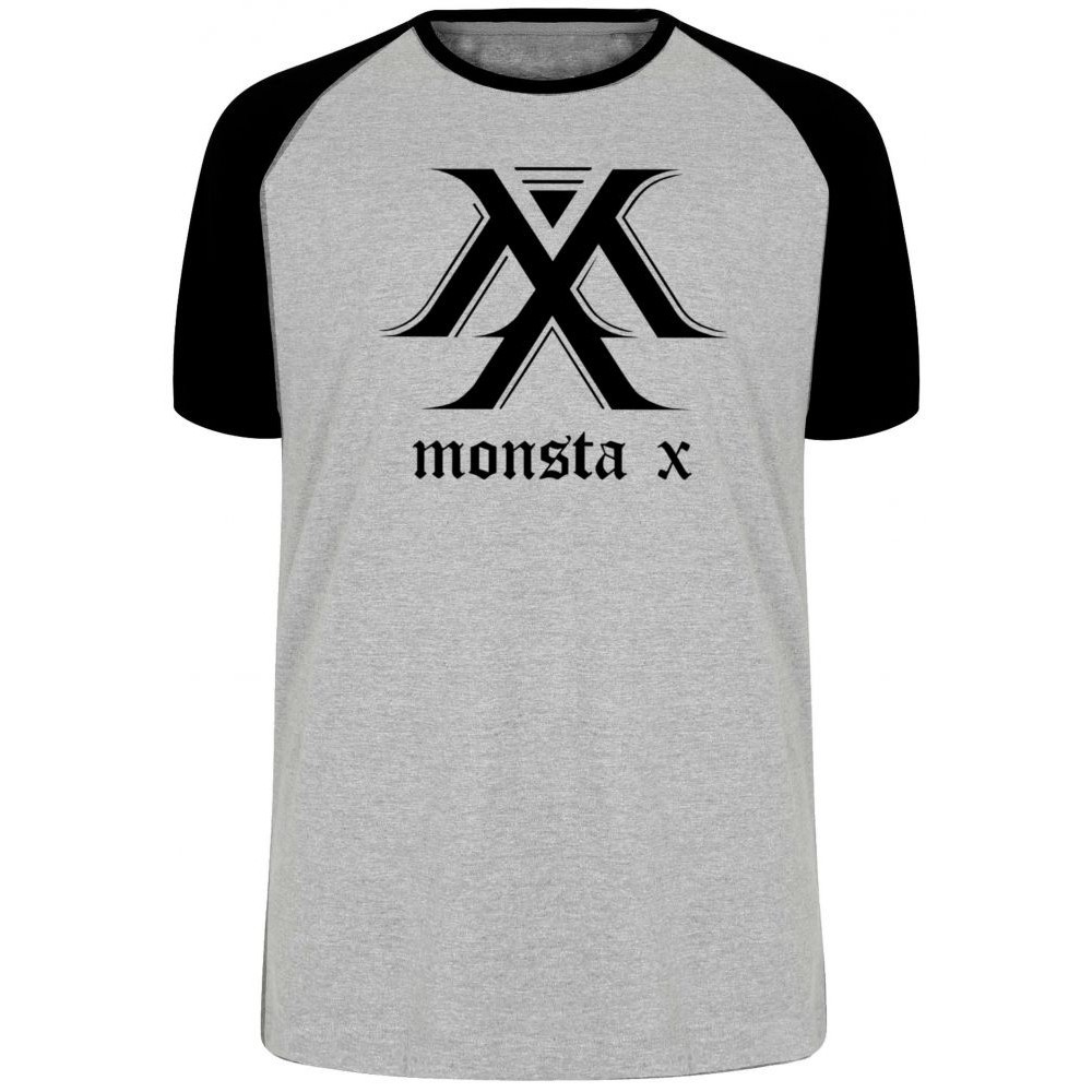 Camiseta monsta x k pop bts Blusa Plus Size extra grande adulto ou infantil