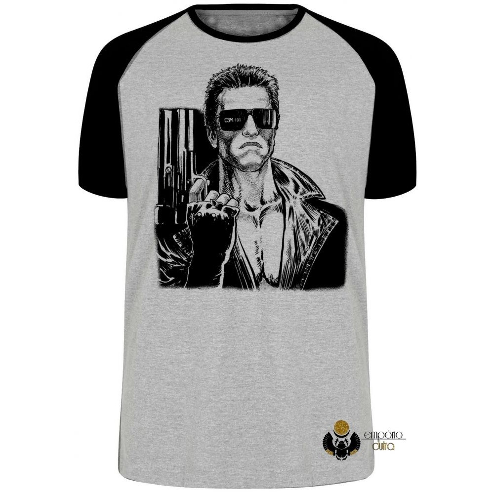 Camiseta Exterminador do Futuro arnold crossfit Blusa Plus Size extra grande adulto ou infantil
