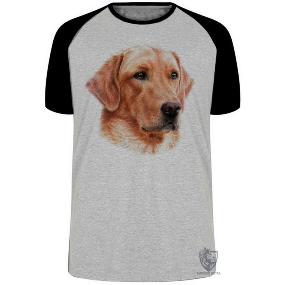 Camiseta  Golden Retriever face  Blusa Plus Size extra grande adulto ou infantil