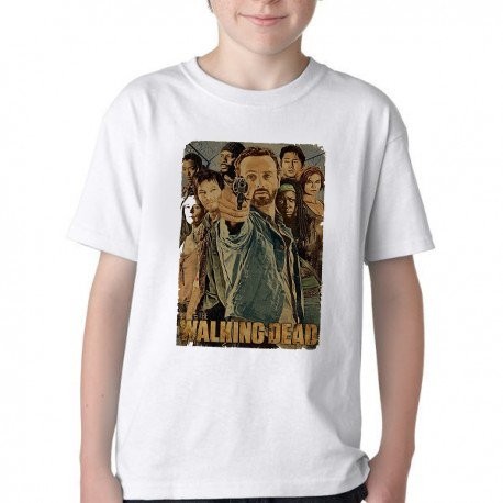 Camiseta Infantil ou adulto The Walking Dead seriado Blusa Criança todos tamanhos