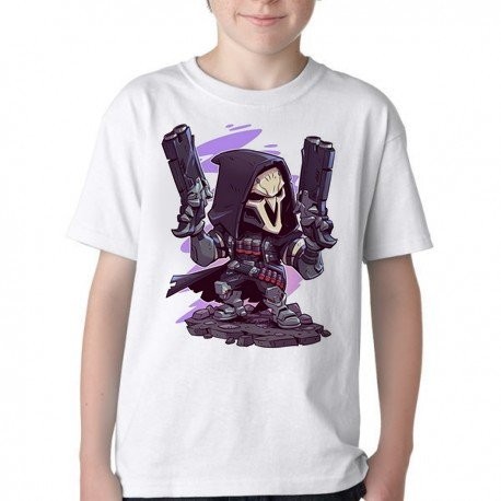 Camiseta Infantil ou adulto Reaper Overwatch  Blusa Criança todos tamanhos