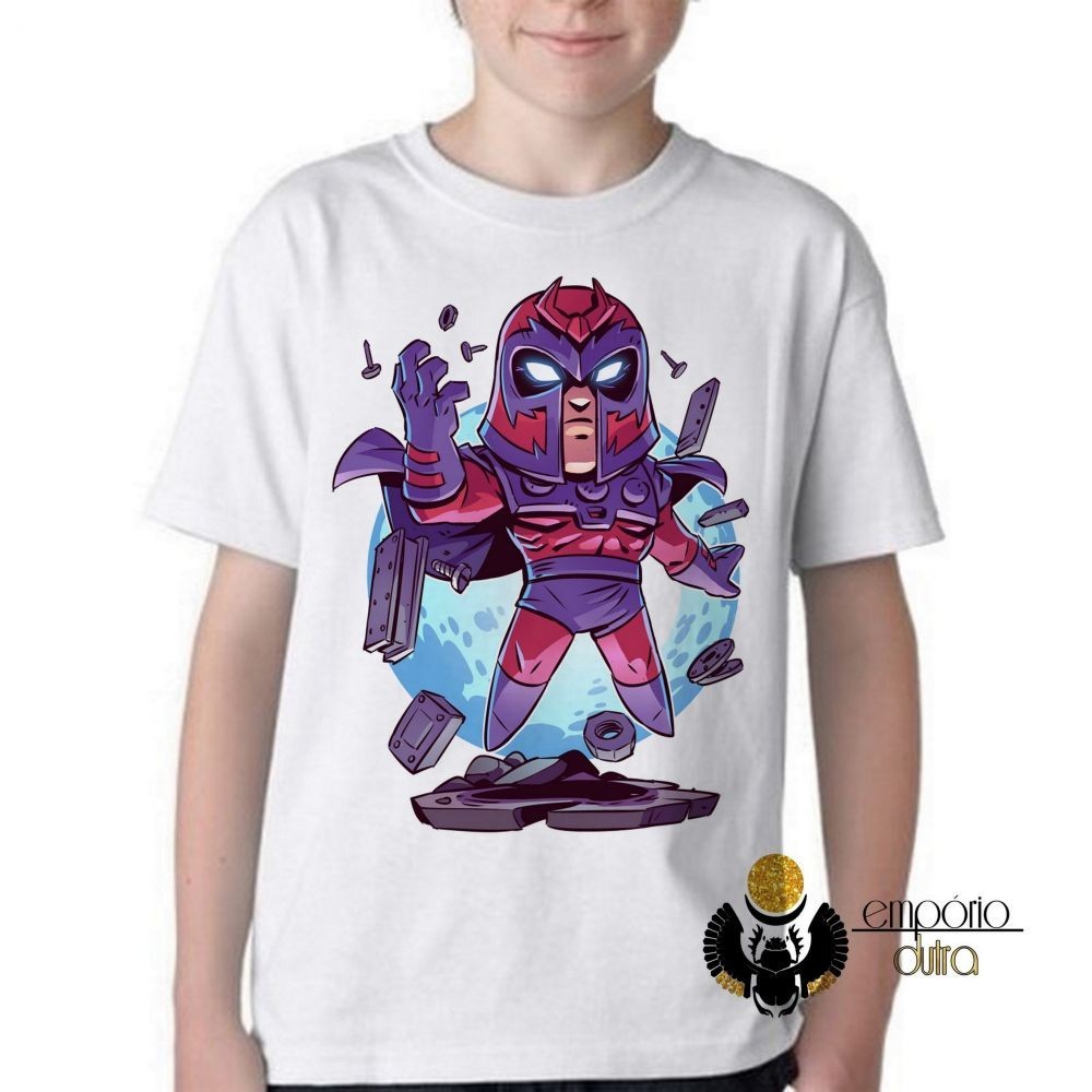 Camiseta Infantil ou adulto Magneto  Blusa Criança todos tamanhos
