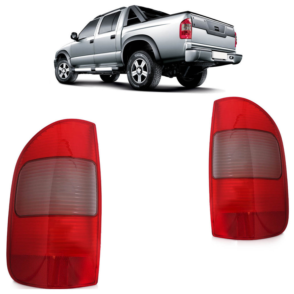 Lente Lanterna Traseira S10 2001 2002 2003 2004 2005 2006 2007 2008 2009 Bicolor Ré e Pisca Fumê em Oferta na Shopee