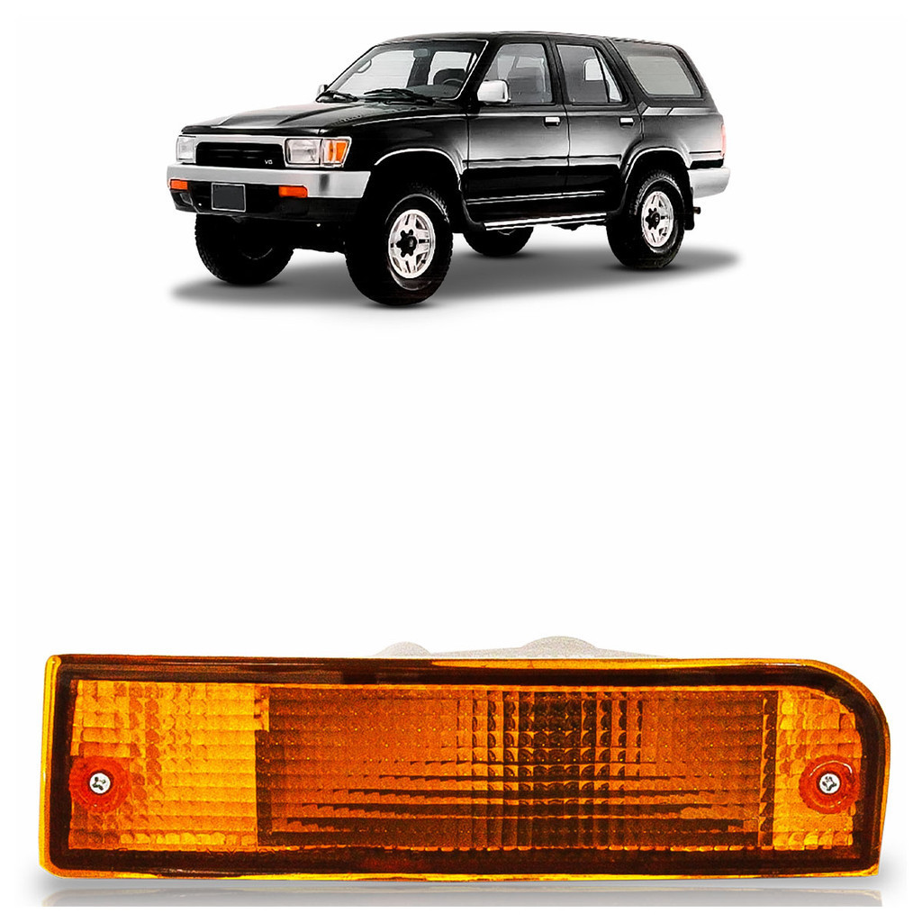 Pisca Seta Parachoque Dianteiro Hilux SW4 1992 1993 1994 1995 Âmbar Lente Estriada Acrilico - Spare Parts and Accessories for Vehicles
