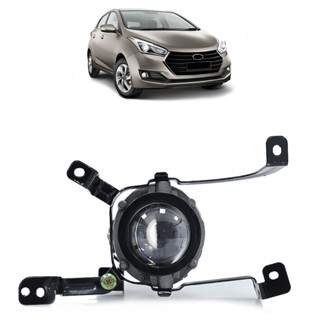 Farol Milha Auxiliar Hb20 2016 2017 2018 Carcaça Metálica Lente Projetor Vidro em Oferta na Shopee