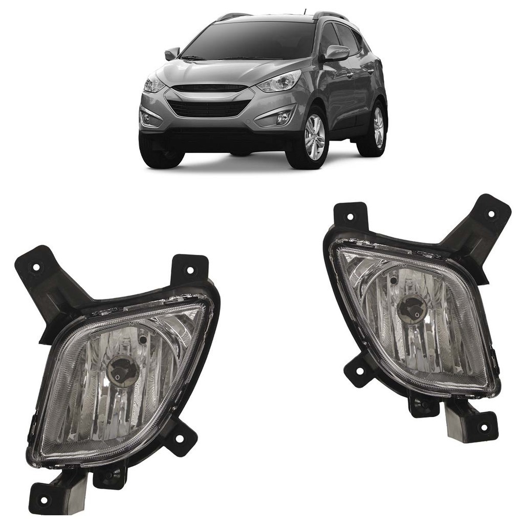 Farol Milha Auxiliar IX35 2009 2010 2011 2012 2013 2014 2015 Cristal Lente Lisa Acrilico em Oferta na Shopee