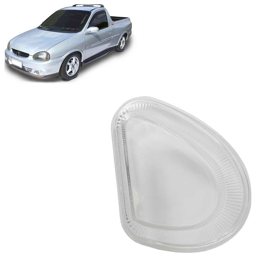 Lente Farol de Milha Auxiliar Corsa Pickup 2000 2001 2002 Transparente Lente Lisa Acrilico em Oferta na Shopee