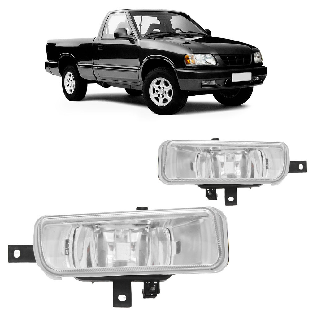 Farol de Milha Auxiliar S10 Blazer 1995 1996 1997 1998 Cristal Lente Lisa Vidro em Oferta na Shopee
