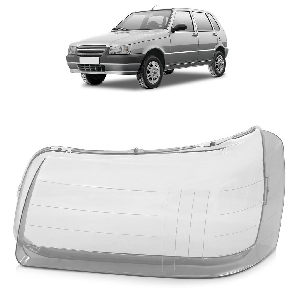 Lente Farol Dianteiro Uno 2005 2006 2007 2008 2009 2010 2011 2012 2013 Cinza em Oferta na Shopee