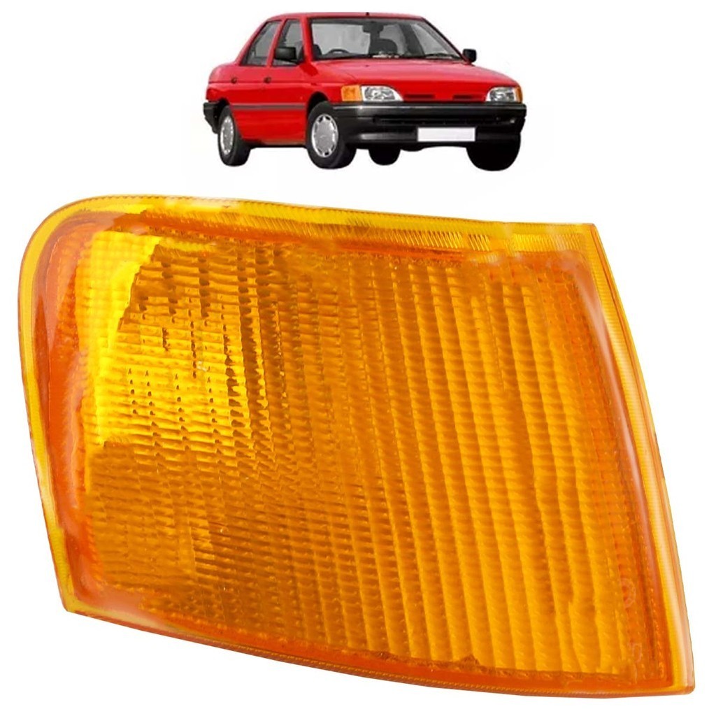 Pisca Seta Dianteira Escort Verona 1993 1994 1995 1996 Âmbar Carcaça Branca Lente Acrilico