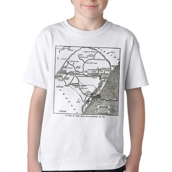 Camiseta Infantil ou adulto Linhas férreas Rio Grande do Sul Blusa Criança todos tamanhos