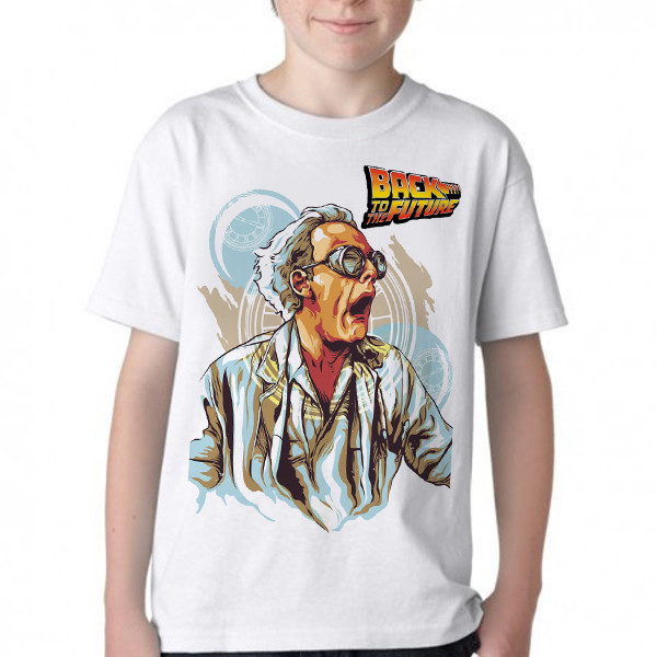 Camiseta Infantil ou adulto De volta para o futuro  Doutor Brown Blusa Criança todos tamanhos