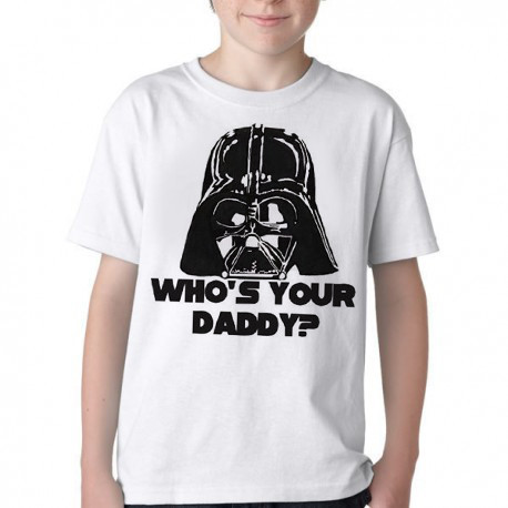 Camiseta Infantil ou adulto  Darth Vader Who's your daddy Blusa Criança todos tamanhos