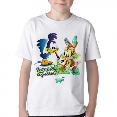 Camiseta Infantil ou adulto  Coiote Papaléguas baby Blusa Criança todos tamanhos