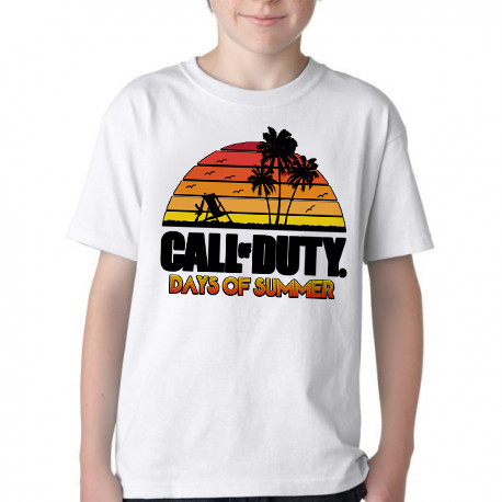  Camiseta Infantil ou adulto Call of Duty Summer Blusa Criança todos tamanhos