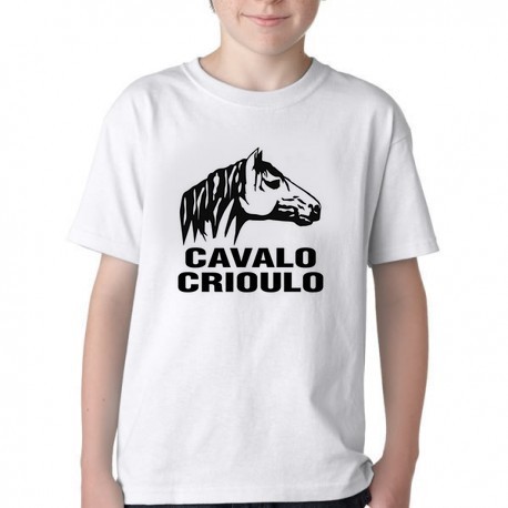 Camiseta Infantil ou adulto Cavalo Criolo grande Blusa Criança todos tamanhos