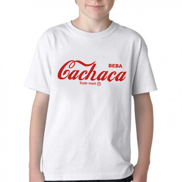 Camiseta Infantil ou adulto Beba Cachaça Blusa Criança todos tamanhos