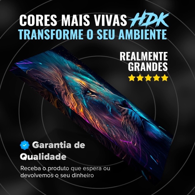 Quadro Decorativo Grande 110x80cm Leão de Judá Colorido hall Luxo Casa Decoração De Parede Mdf Adesivo Sala Quarto