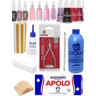 Kit Manicure Completo Para Unhas Em Casa em Oferta na Shopee