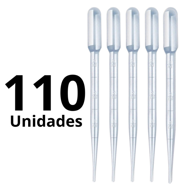 3 ml pct 55 110 unid Graduada Não Estéril Conta Gotas Pipeta Pasteur