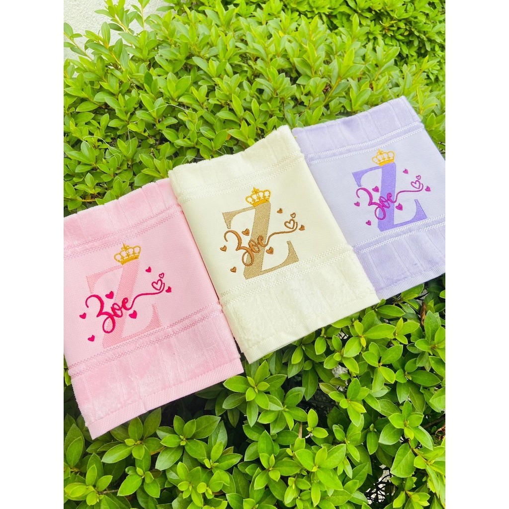Kit Toalhinha Bordada Lettering 3 Unidades Dohler em Oferta na Shopee
