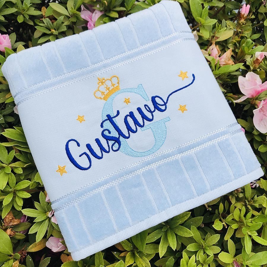 Toalha De Banho Bordada Com Nome em Oferta na Shopee