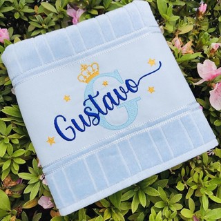 Toalha De Banho Bordada Com Nome em Oferta na Shopee