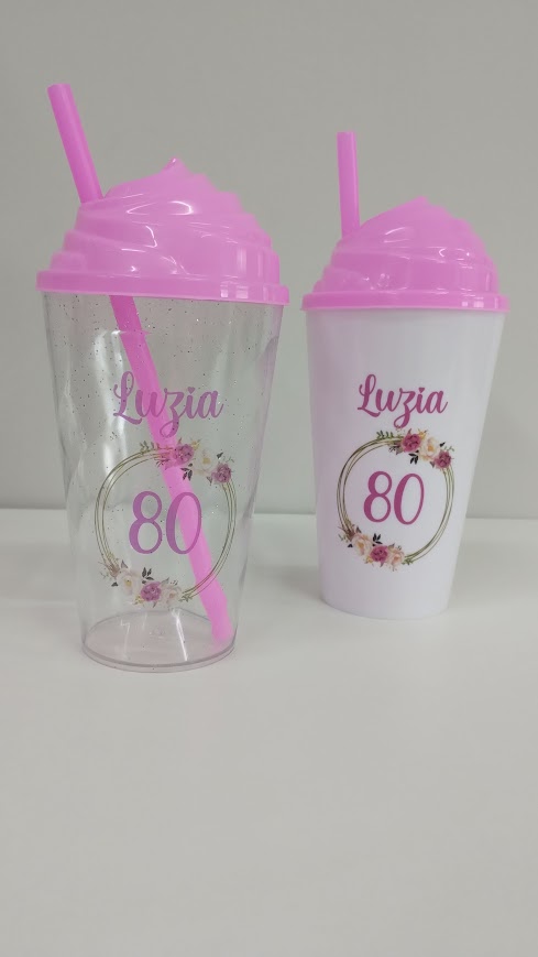 Kit 35 Copo 300ml Personalizado Twister com Tampa Chantilly — imagem 2 de 2