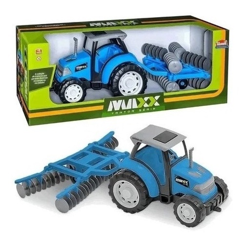 Brinquedo  Trator Com Arado - Usual Brinquedos
