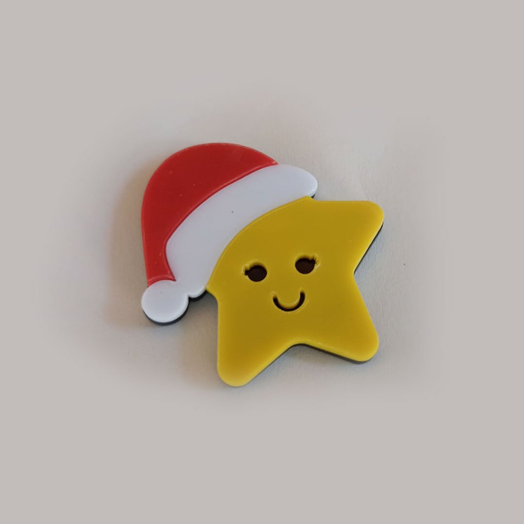 Estrela de Natal Aplique de Natal de Ano Novo para Laços de Cabelo Laços de Menina