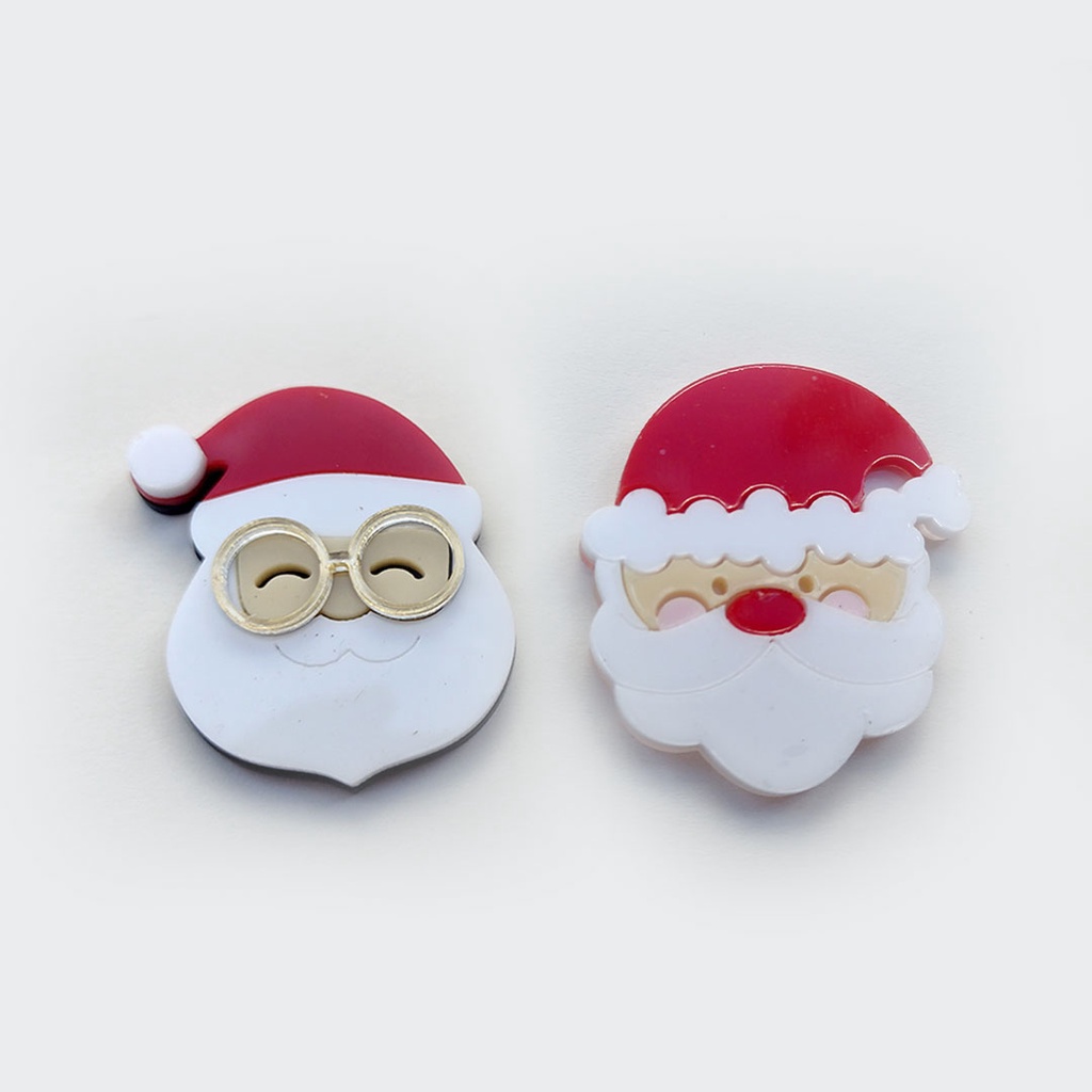 Aplique Papai Noel Apliques Acrilico Para Laço de Cabelo Laços De Natal