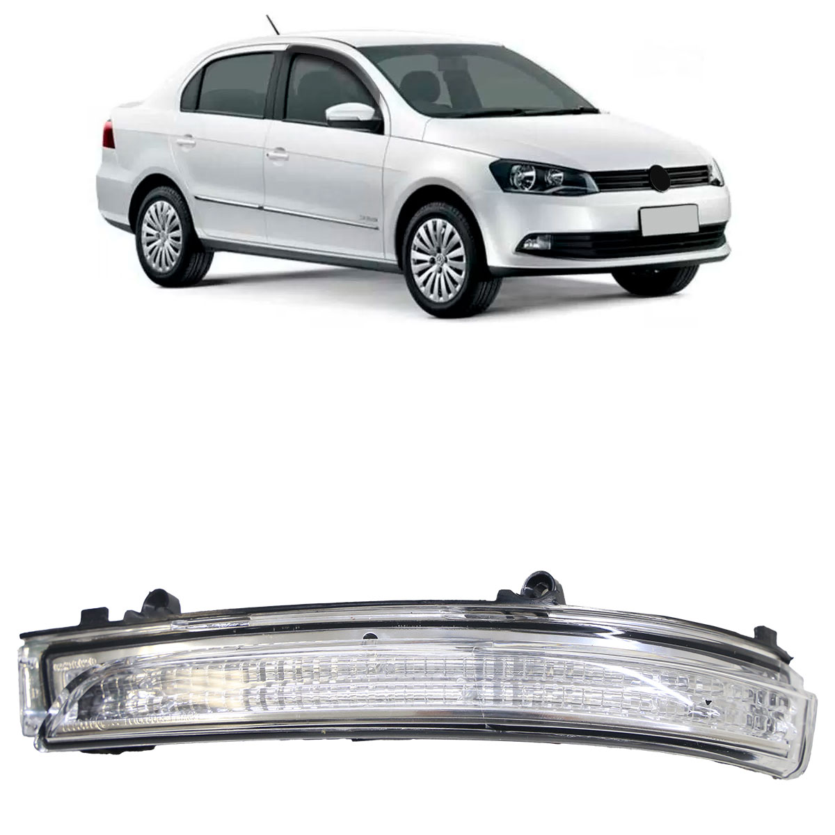 Pisca Retrovisor Voyage 2010 2011 2012 2013 2014 2015 2016 2017 A 2021 Led Texturizado Lado Esquerdo em Oferta na Shopee
