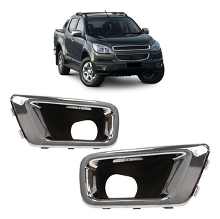 Par Aro Moldura Milha S10 2012 2013 2014 2015 2016 Cromado em Oferta na Shopee