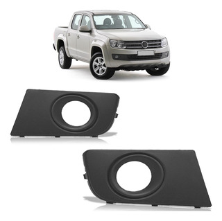 Par Moldura Grade Milha Amarok 2010 2011 2012 2013 Com Furo Para Milha Preto em Oferta na Shopee