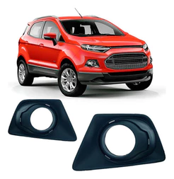 Moldura Grade Milha EcoSport 2013 2014 2015 2016 2017 Com Furo Preto