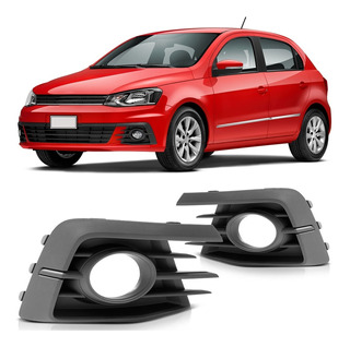 Moldura Grade Milha Gol G7 2016 2017 2018 Preto Com Furo Texturizado