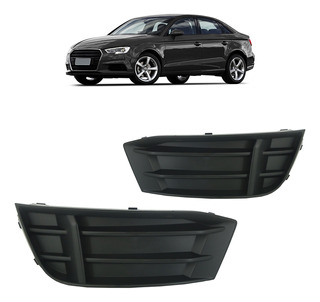 Moldura Grade Milha A3 2017 2018 2019 Sem Furo Preto em Oferta na Shopee