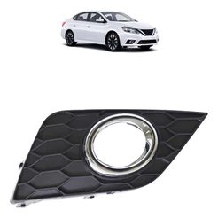 Moldura Grade do Milha Sentra 2017 2018 2019 2020 Preto Aro Cromado Texturizado