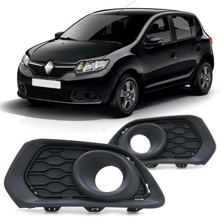 Moldura Grade Milha Sandero 2015 2016 2017 2018 Com Furo - Spare Parts and Accessories for Vehicles