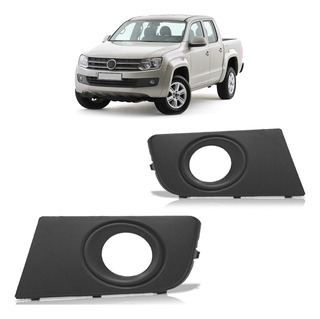 Moldura Grade Milha Amarok 2010 2011 2012 2013 Com Furo Para Milha Preto em Oferta na Shopee