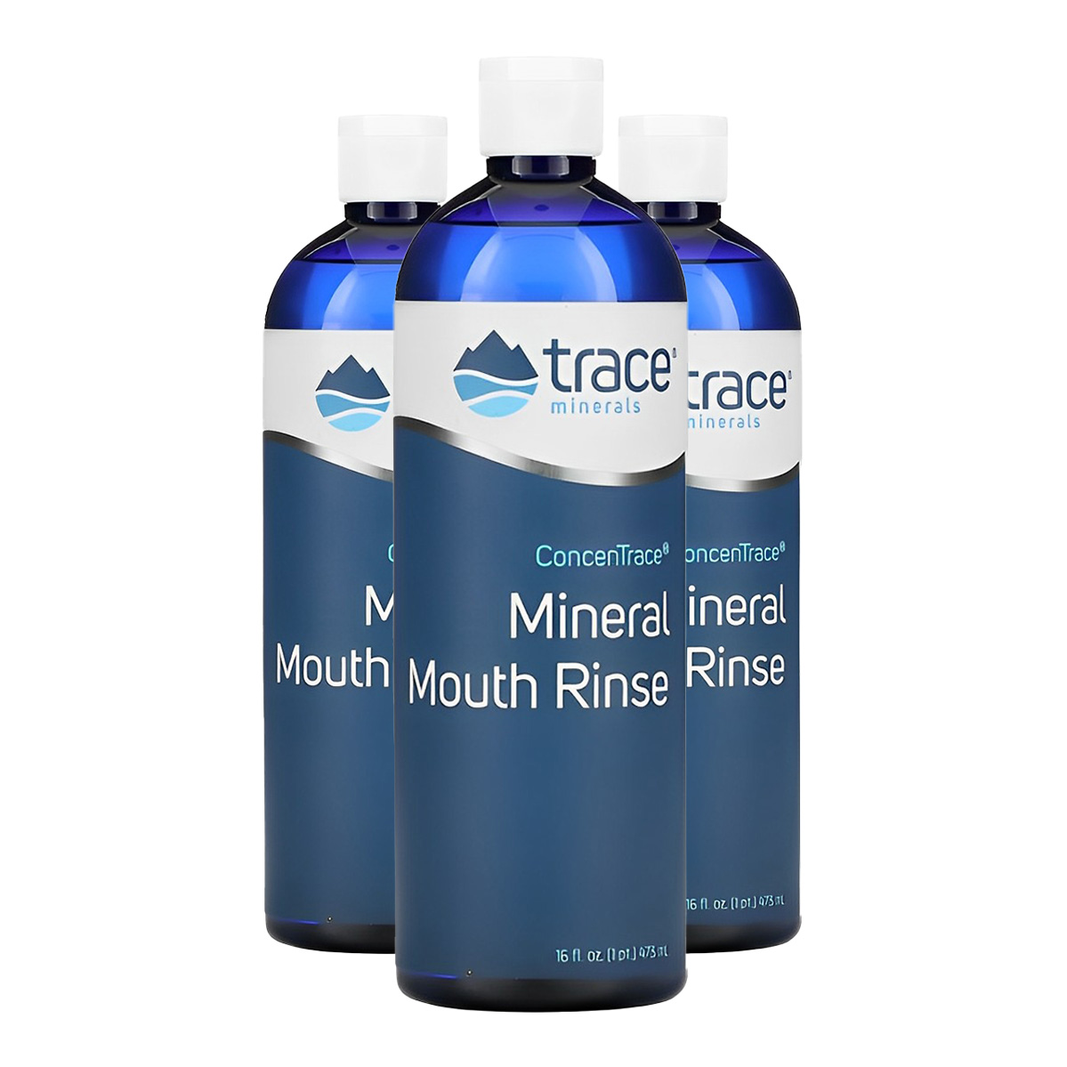 Trace Minerals Enxaguante Bucal 473ml Hortelã Importado 3un