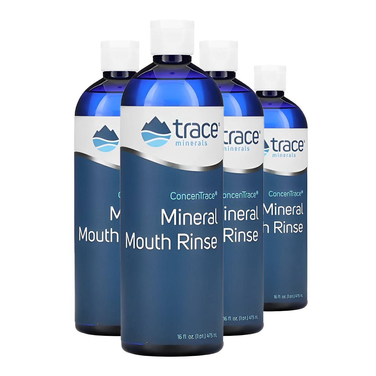 Trace Minerals Enxaguante Bucal 473ml Hortelã Importado 4un