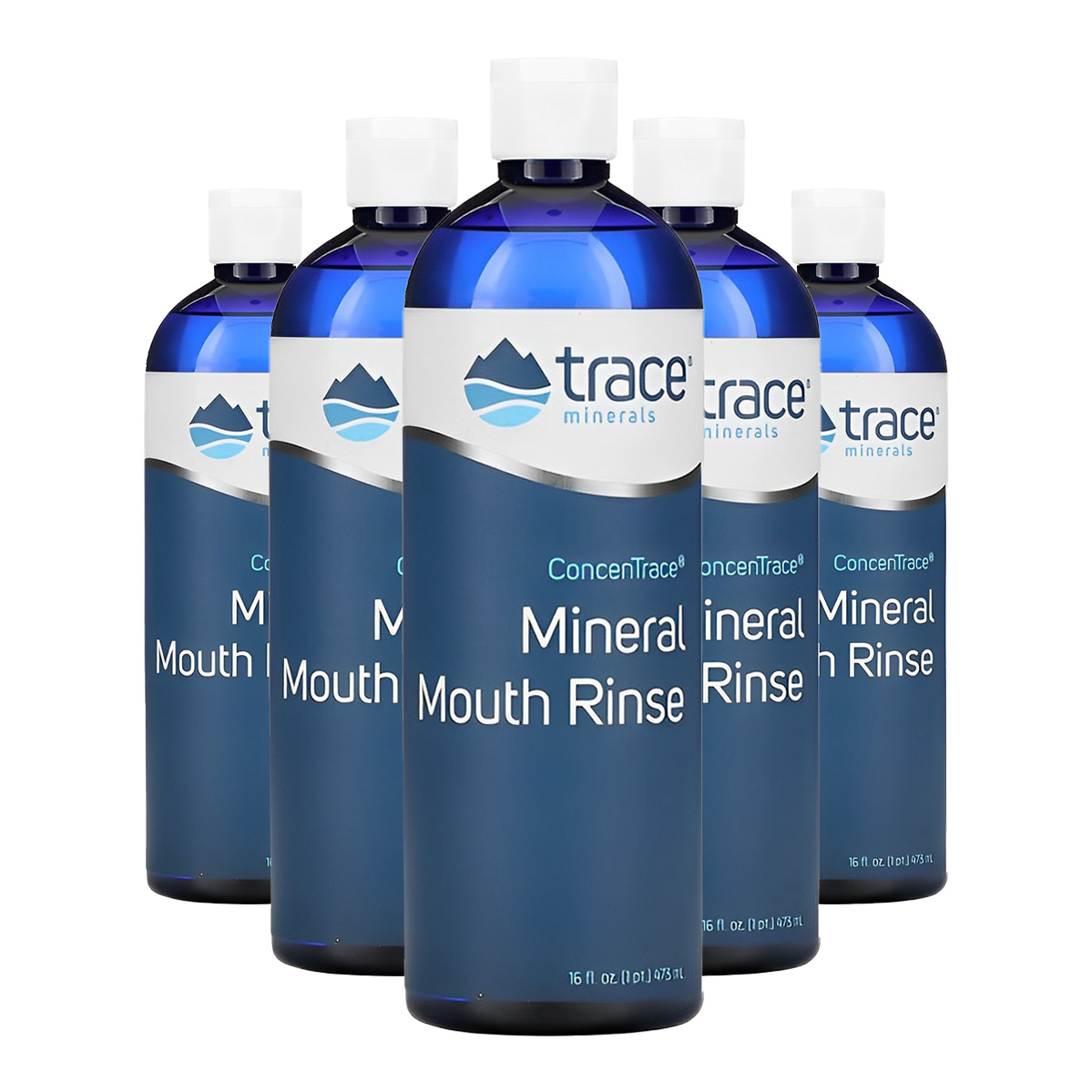 Trace Minerals Enxaguante Bucal 473ml Hortelã Importado 5un Made in EUA