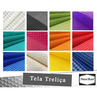 Tela Treliça Sanet Para Bolsas de Praia - Cores Variadas em Oferta na Shopee