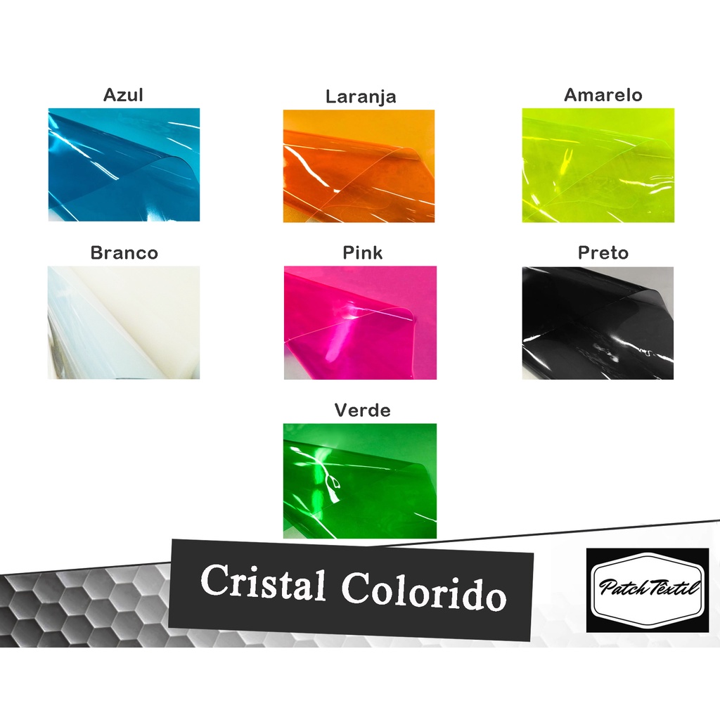Plastico Cristal Pvc Colorido 0.40mm em Oferta na Shopee
