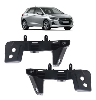 Par Suporte Guia Parachoque Dianteiro Onix 2020 2021 2022 Preto em Oferta na Shopee